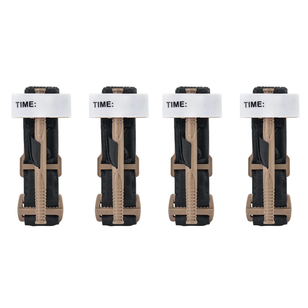 4pcs Tactical Tourniquet Emergency First Aid Hemostatic Control Device Single Handed Medical Tourniquet Plastic 3.5×95cm
