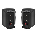 Outdoor Wall Mount Speakers 300W Waterproof Passive Wired Audio System 2 Pack Black 24.3x18.5x16.7cm