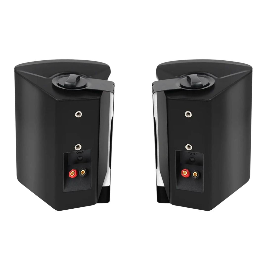 Outdoor Wall Mount Speakers 300W Waterproof Passive Wired Audio System 2 Pack Black 24.3x18.5x16.7cm