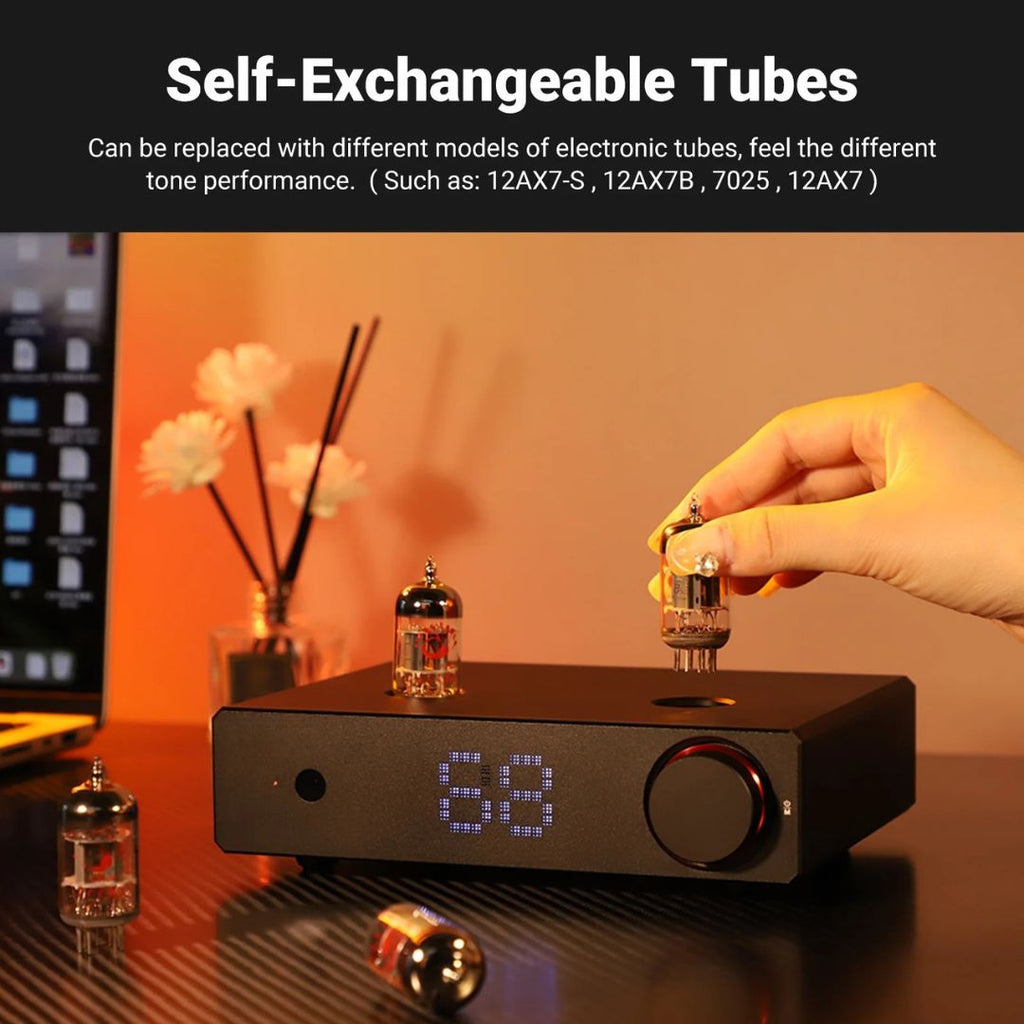 HiFi Vacuum Tube Preamplifier T20 Balanced XLR RCA Audio Preamp 12V Trigger AU Plug 19x14.2x4.6cm