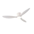 Ceiling Fan with Light 6 Speed Reversible DC Motor 3CCT Remote Control Easy Install White 105 × 105 × 22cm