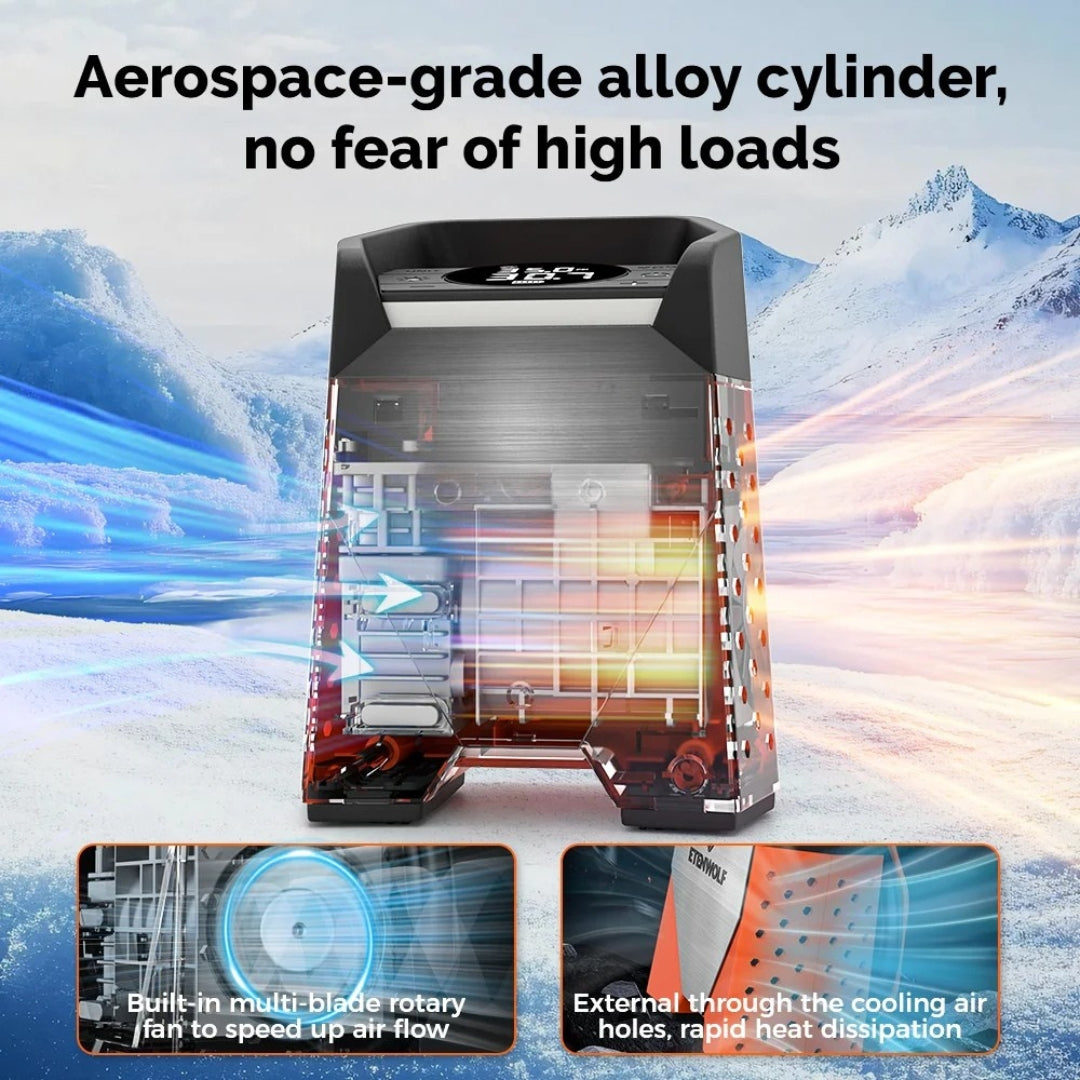 S3 Portable Tire Inflator 160 PSI Car Air Compressor 7800mAh Rechargeable Pump Motorcycle Ball Inflator Orange
