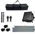 4 × 2.5m Car Side Sunshade Awning Tarp Set 210D Waterproof Black Coated SUV Camping Canopy Shelter Outdoor