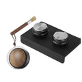 53mm Espresso Tamper & Coffee Distributor Set with Tamping Mat Cleaning Brush Barista Tool Kit Professional