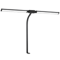 LED Desk Lamp Double Head Architect Office Light Eye Caring Stepless Dimmable Adjustable Gooseneck Study Work Lamp Black