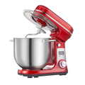 1200W Kitchen Stand Mixer 6L Food Blender Quiet Motor Egg Whisk Dough Kneader 6 Speed Baking Mixer Red BM-601 AU