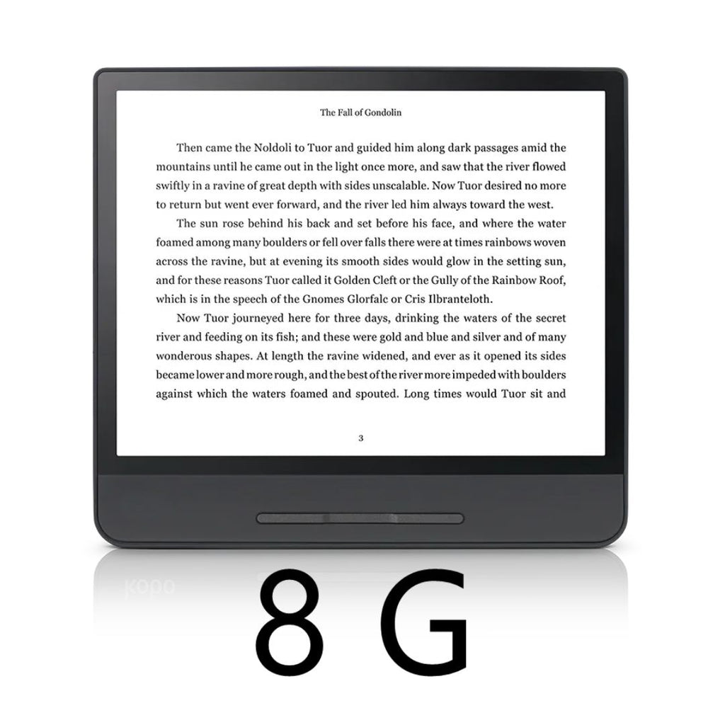 8 Inch E-Reader HD E Ink Carta Touchscreen eBook Reader with ComfortLight PRO WiFi and Waterproof Design