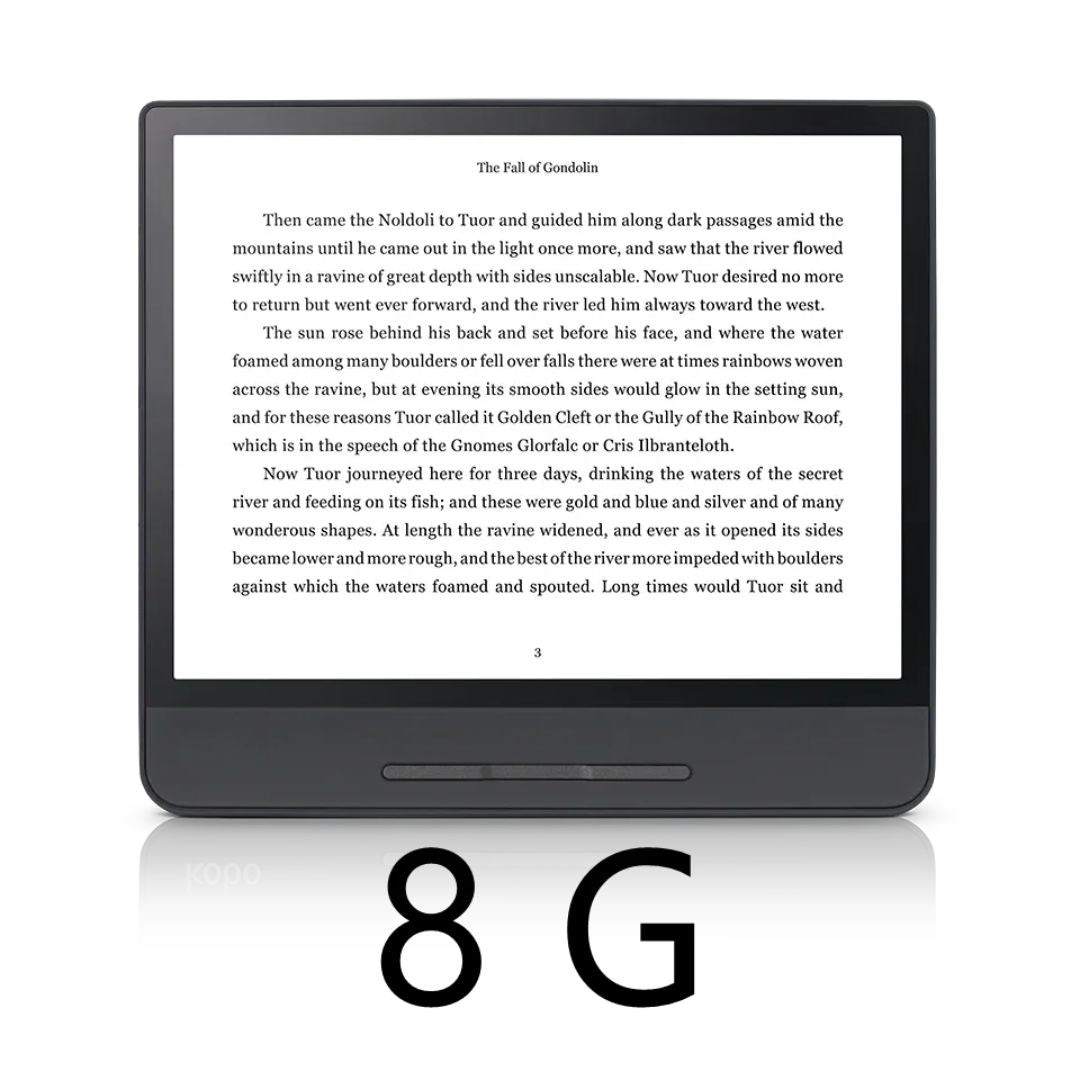 8 Inch E-Reader HD E Ink Carta Touchscreen eBook Reader with ComfortLight PRO WiFi and Waterproof Design