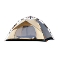 Pop Up Camping Tent 2-3 Person Instant Setup Portable Outdoor Tent with Mesh Window Lightweight Travel Shelter Khaki 210x190x135cm
