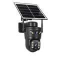 LS VISION 4G Outdoor Solar Security Camera 8MP Dual Lens with PIR, Night Vision and IP66 Waterproof