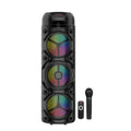 Bluetooth Party Speaker 40W Wireless Karaoke Sound System with LED Lights and Three 20.3cm Drivers