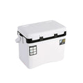 13L Fishing Cooler Box Tackle Storage Case Outdoor Fish Tank Gear Box with Air Holes Window Cover Portable 38 × 23.5 × 33.5cm