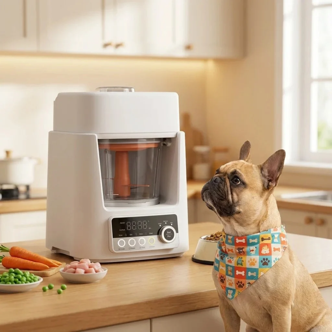 Smart Pet Food Maker Automatic Electric Pet Meal Cooker Fresh Healthy Food Preparation Machine White AU Plug
