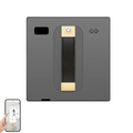 WD8 Robot Window Vacuum Cleaner Dual Water Spray Laser Sensor Smart Glass Wall Cleaner APP Remote Control Wet Dry Grey