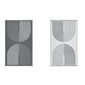 Outdoor Rug 152x244cm Waterproof Reversible Patio Rug Portable Plastic Straw Mat for Camping RV Balcony Picnic Deck Grey white