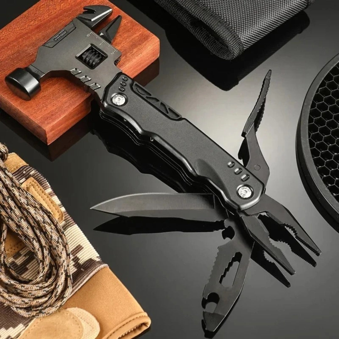 Multi Functional Folding Pliers Tool with Hammer Wrench Combination Universal Hand Tool DGNC-170 Outdoor Repair Kit