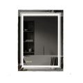 Bathroom Mirror LED Waterproof Dimmable Double Light Vanity Mirror 70x90cm