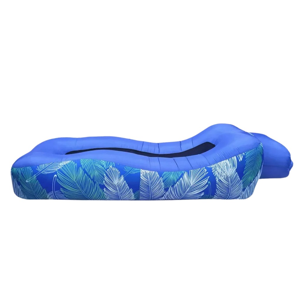 Inflatable Sofa Bed Extra Wide 190 x 70 cm Non-Roll Design for Outdoor and Indoor Use