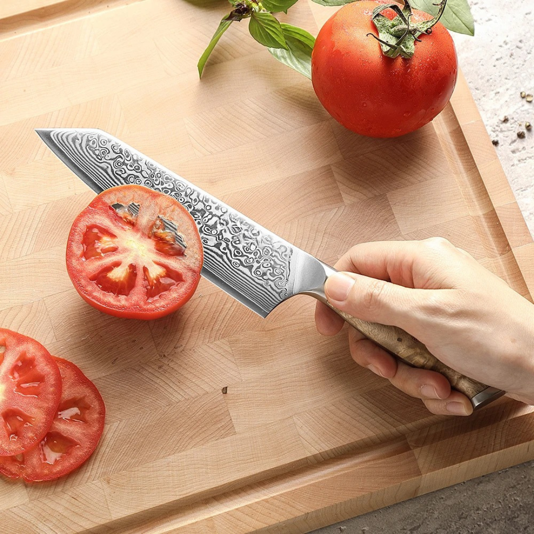 15cm Chef Knife 67 Layer Super Steel Kitchen Knife 15° Edge Lightweight Handle Polished Finish Cooking Tool 26.1 × 4cm