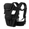 4 in 1 Baby Sling Carrier Ergonomic Backpack Carrier Adjustable Infant Toddler Baby Holder Newborn to Toddler Black 38cm