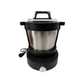 Electric Heating Blender 6L Commercial Food Processor Cassava African Curry FUFU Machine Large Capacity Mixer Black