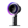 Desktop Air Purifier Fan with H11 HEPA Filter RGB Light 10000mAh Rechargeable 100 Speed Oscillating Dark Grey