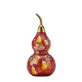 Painted Brass Five Blessings Gourd Ornament Decorative Home Décor Gift Brass Sculpture 9.5 × 9.5 × 19.8cm