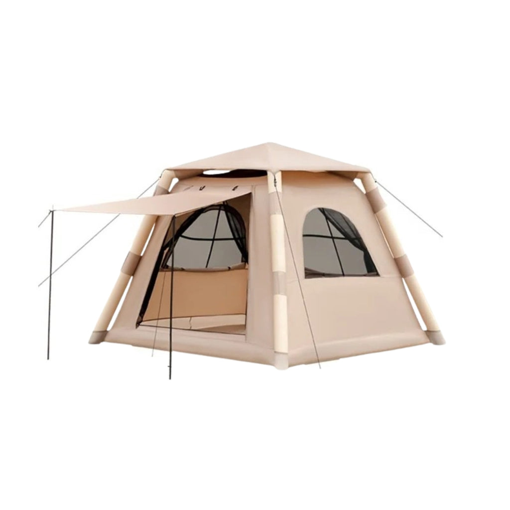 Large Inflatable Camping Air Tent 4-5 Person Family Dome Shelter One Touch Setup Outdoor Hiking Tent Only