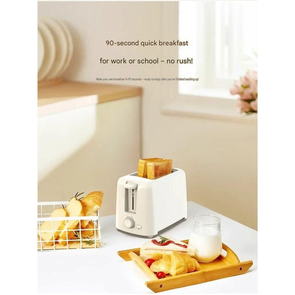 Bread Toaster 220V Portable Sandwich Maker Compact Breakfast Machine White AU Plug 13x3cm