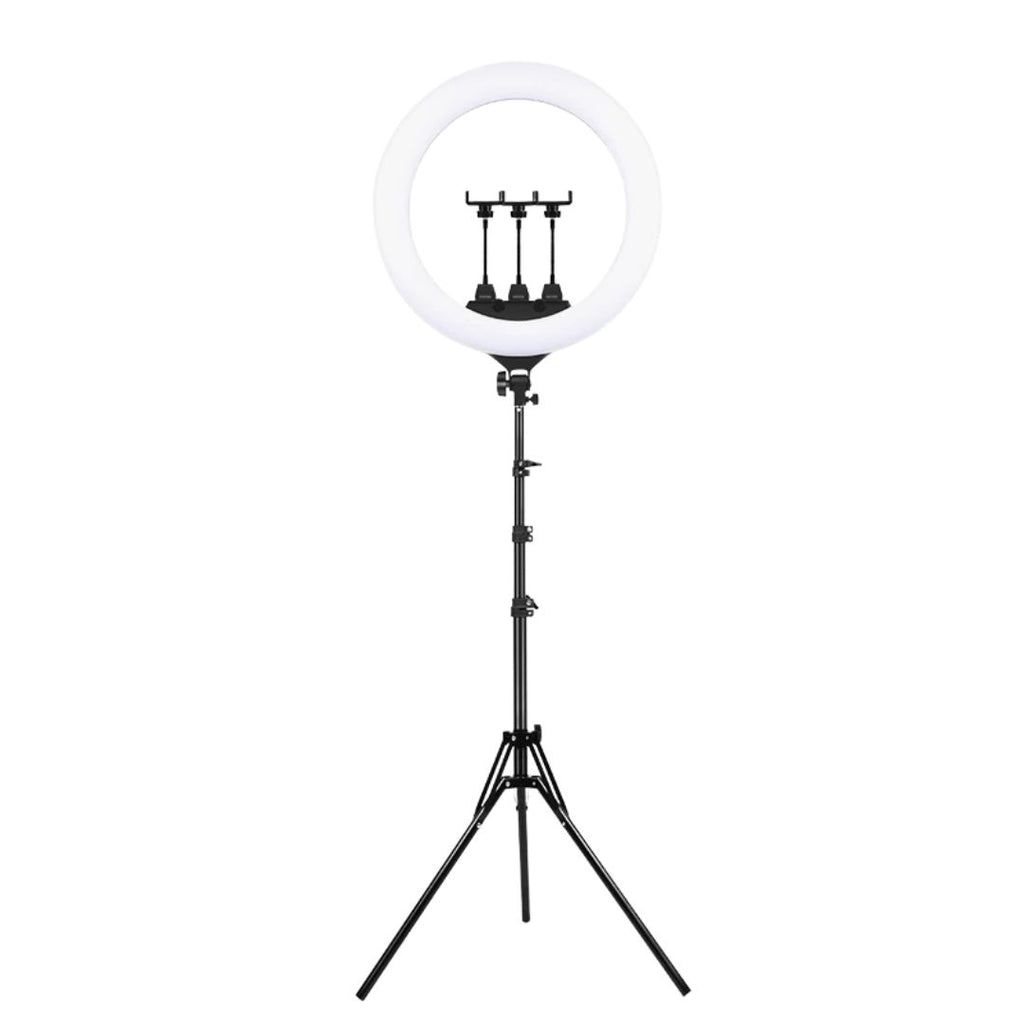 LED Ring Light 55cm Dimmable 3200-6500K Studio Lighting for Makeup Photography Video with 2m Power Cable