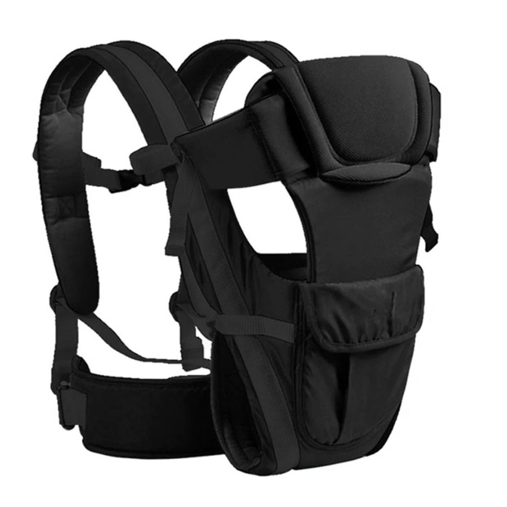 Ergonomic Baby Sling Carrier Adjustable Infant Backpack Newborn Toddler Front Carry Baby Holder Travel Carrier Black