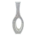 Floor Vase Mirrored Silver Crystal Decorative Flower Vase