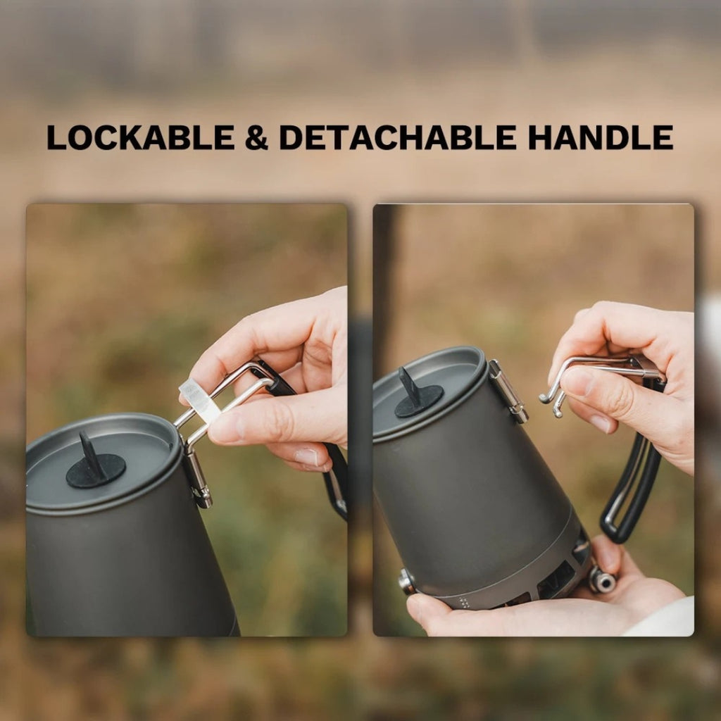 Petrel Pour Over Coffee Kettle Gooseneck Spout Portable Foldable HX Coffee Pot Detachable Handle 22.8 × 8.6 × 12cm