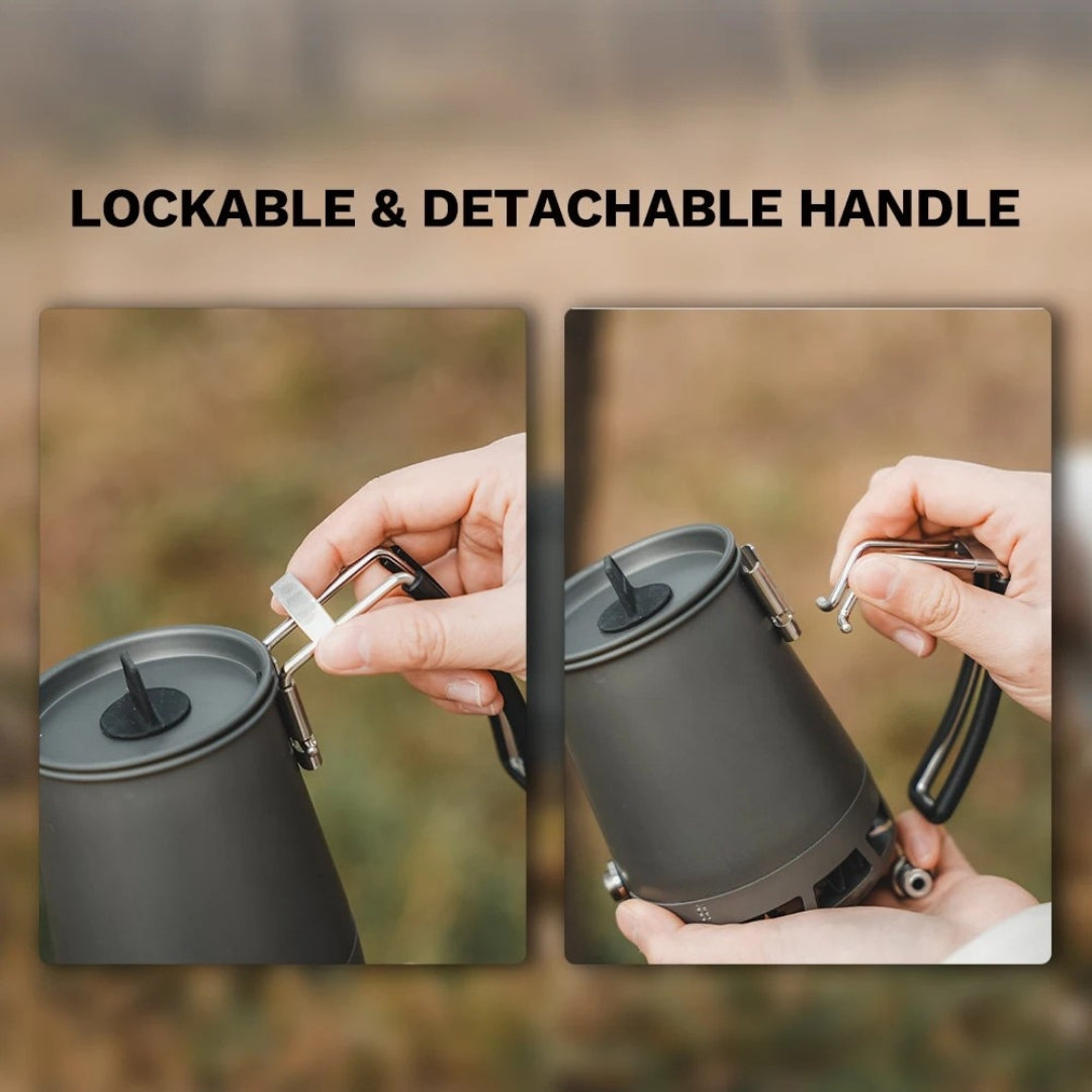 Petrel Pour Over Coffee Kettle Gooseneck Spout Portable Foldable HX Coffee Pot Detachable Handle 22.8 × 8.6 × 12cm