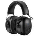 Electronic Bluetooth 5.0 Headphones Earmuffs Hearing Protection Noise Reduction Music Wireless Charging Safety Headset Black