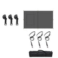 Car Side Awning Tent Waterproof Black Coating Tarp Outdoor Camping Canopy SUV Rear Shelter 490 × 290cm