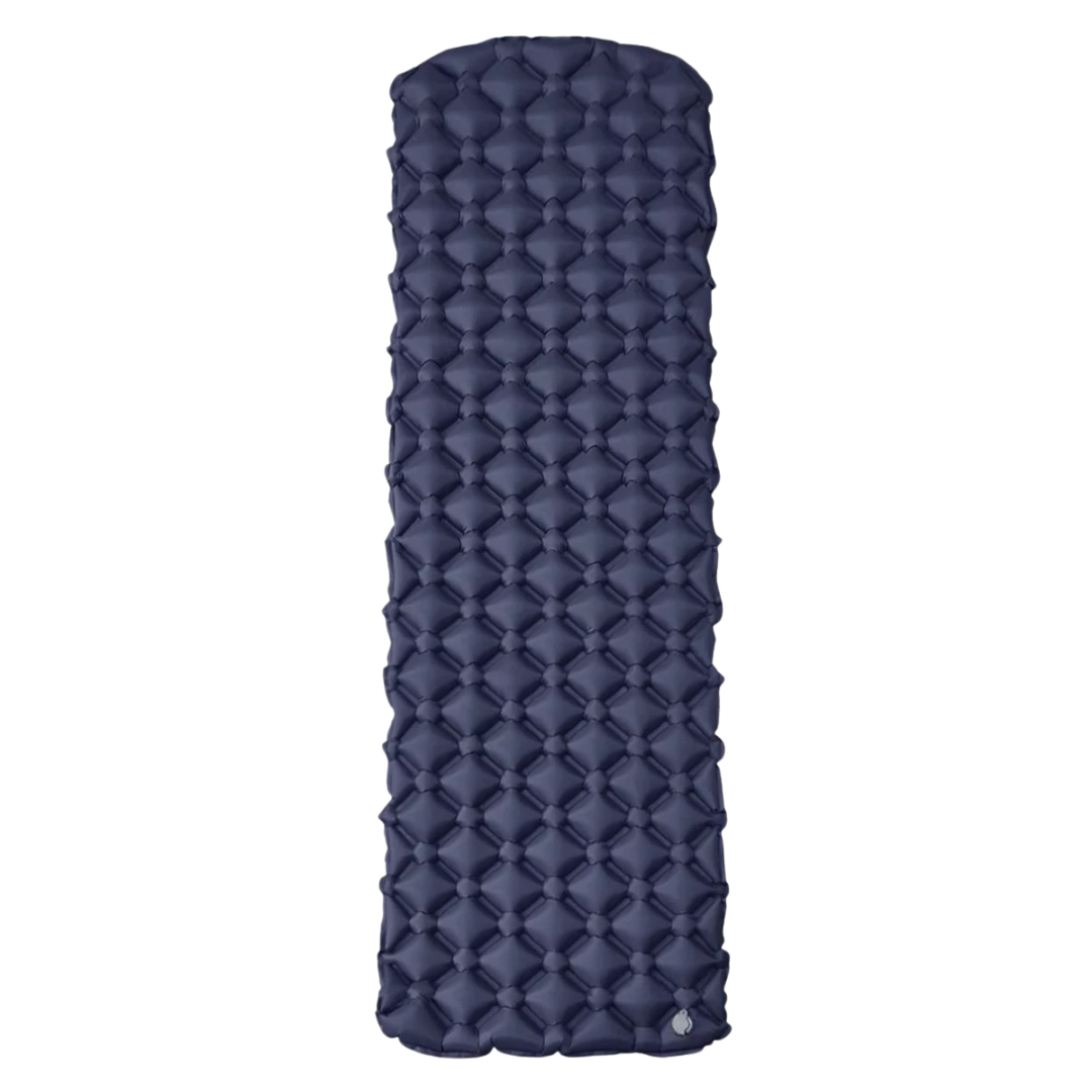 Camping Inflatable Mattress Folding Sleeping Pad Tent Air Mat Travel Bed Picnic Blanket Outdoor Camping Equipment Navy Blue 190×60x5cm