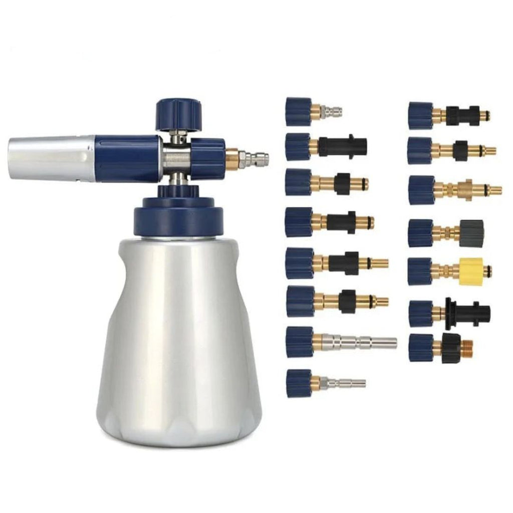 Foam Cannon Pro V3.0 High Pressure Snow Foam Lance 1.2L Bottle Car Washer MJJC016 Multi Adapter Compatible