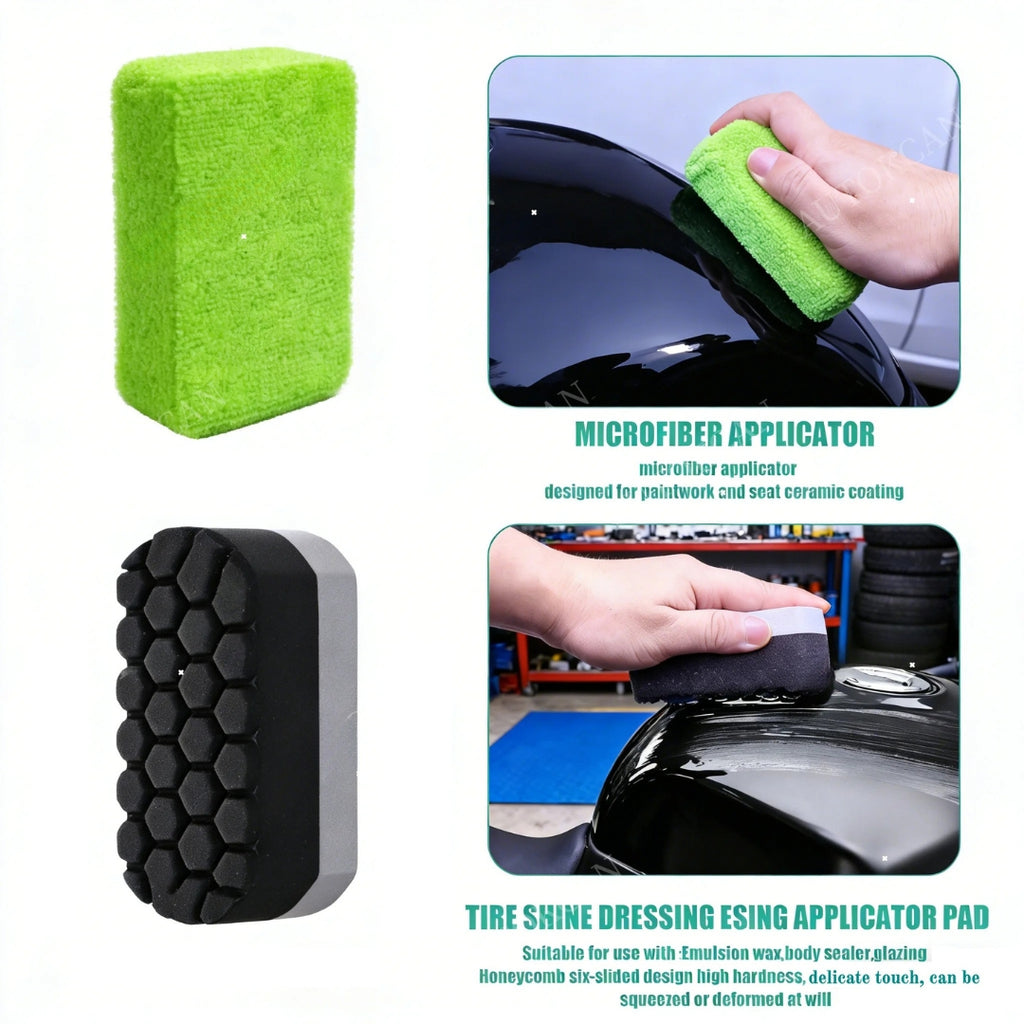 Motorcycle Car Washing Kit Auto Detailing Brushes Microfiber Towels Strong Water Absorption Wheel Cleaning Tools Set