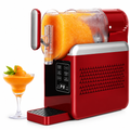Household Snow Ice Smoothie Machine Touch Screen Cold Drink Maker DIY Ice Cream Juice Stirring Blender Red 24×37×44cm