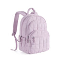 Quilted School Backpack for Girls Water Resistant Laptop Bookbag Casual College Daypack 39.6cm Laptop Lavender 30 × 20 × 44cm