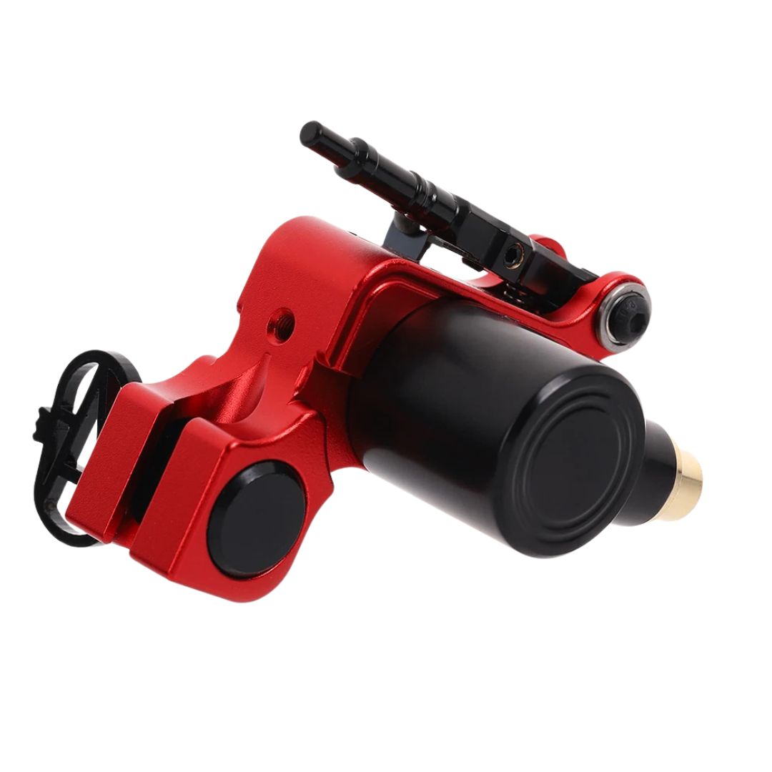 Rotary Tattoo Machine Adjustable 2.5–5mm Stroke Coreless Motor for Permanent Makeup Red