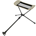 Camping Chair Footrest Portable Foldable Adjustable Foot Rest for Reclining Chair Moon Chair Outdoor Travel Use Beige 44-70cm