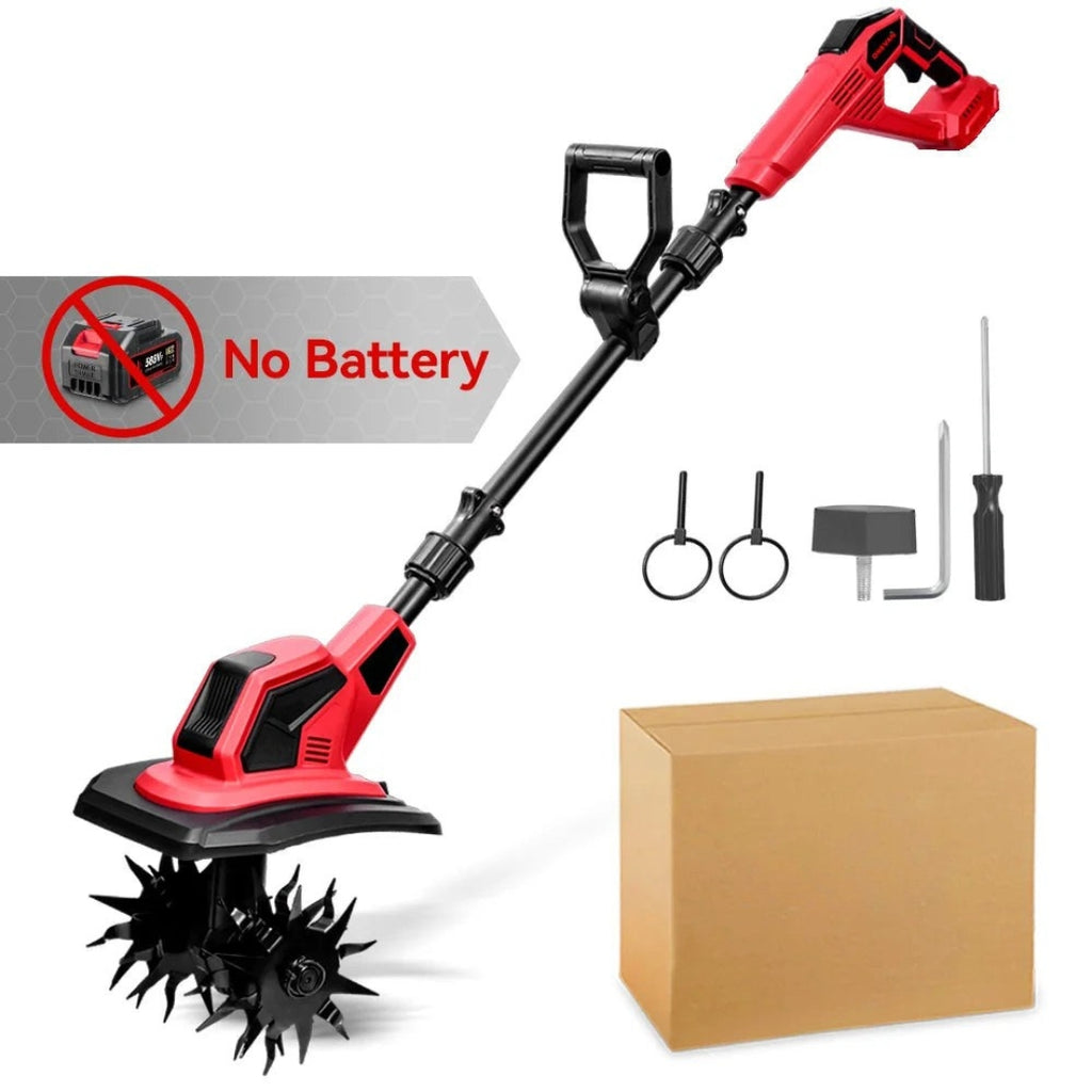 Electric Garden Tiller Cultivator Soil Turning Tool Cordless Grass Trimmer Compatible Makita Battery No Battery
