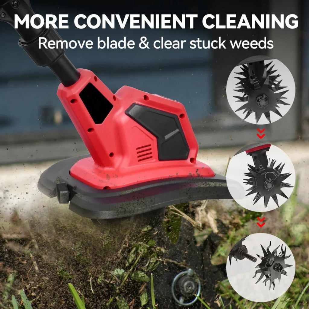 Electric Garden Tiller Cultivator Soil Turning Tool Cordless Grass Trimmer Compatible Makita Battery No Battery