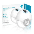 Hands Free Electric Breast Pump Wearable Milk Collector Lightweight Portable Pump with LED Display 4 Modes 36 Levels Sky Blue