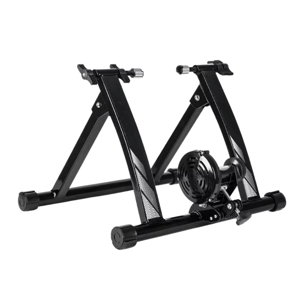 Indoor Bike Trainer Roller 61x183cm Foldable Cycling Platform for MTB Road Bikes Home Fitness Black