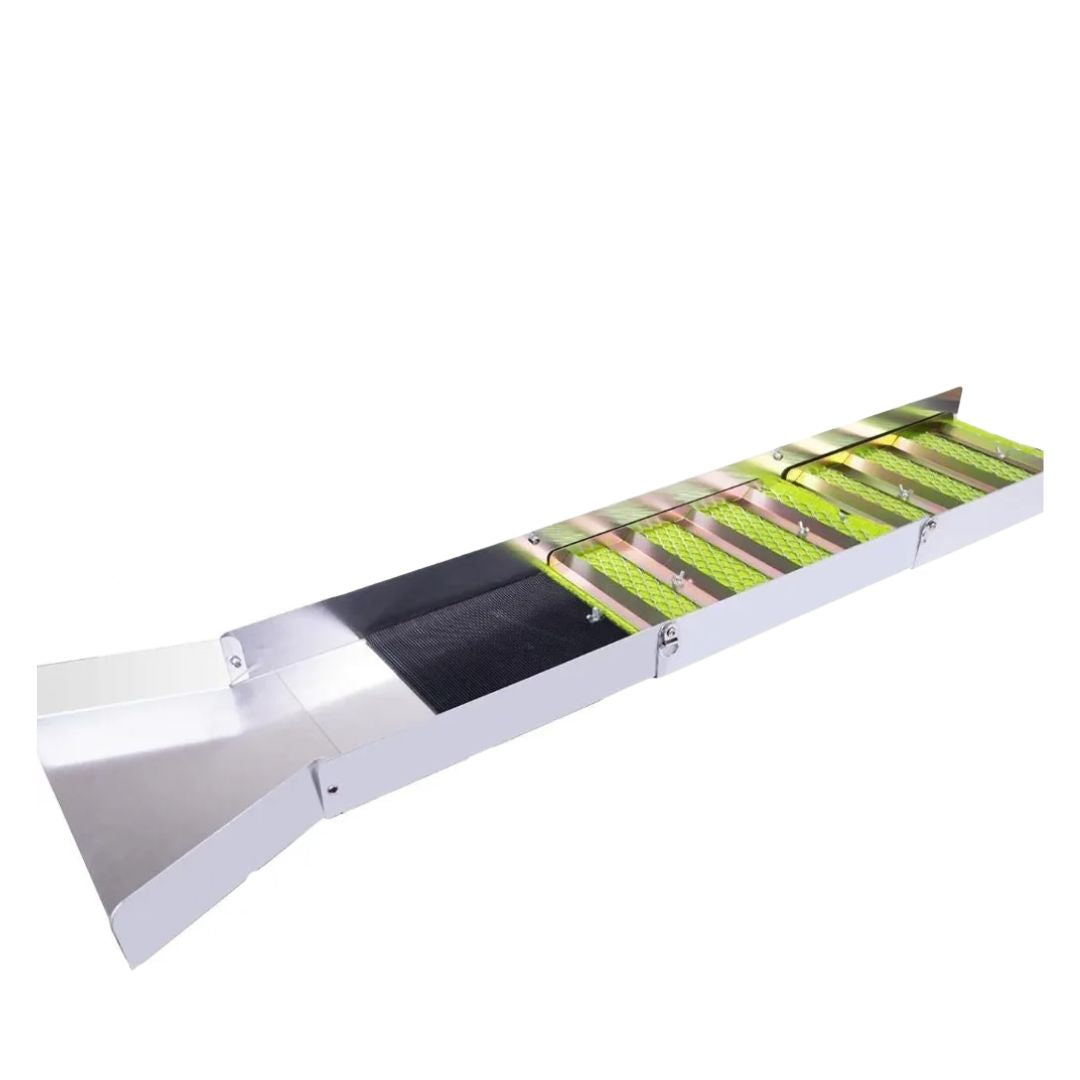 Portable Folding Gold Sluice Box Lightweight Aluminium Alloy Non-Powered Gold Panning Kit 127x35x23cm