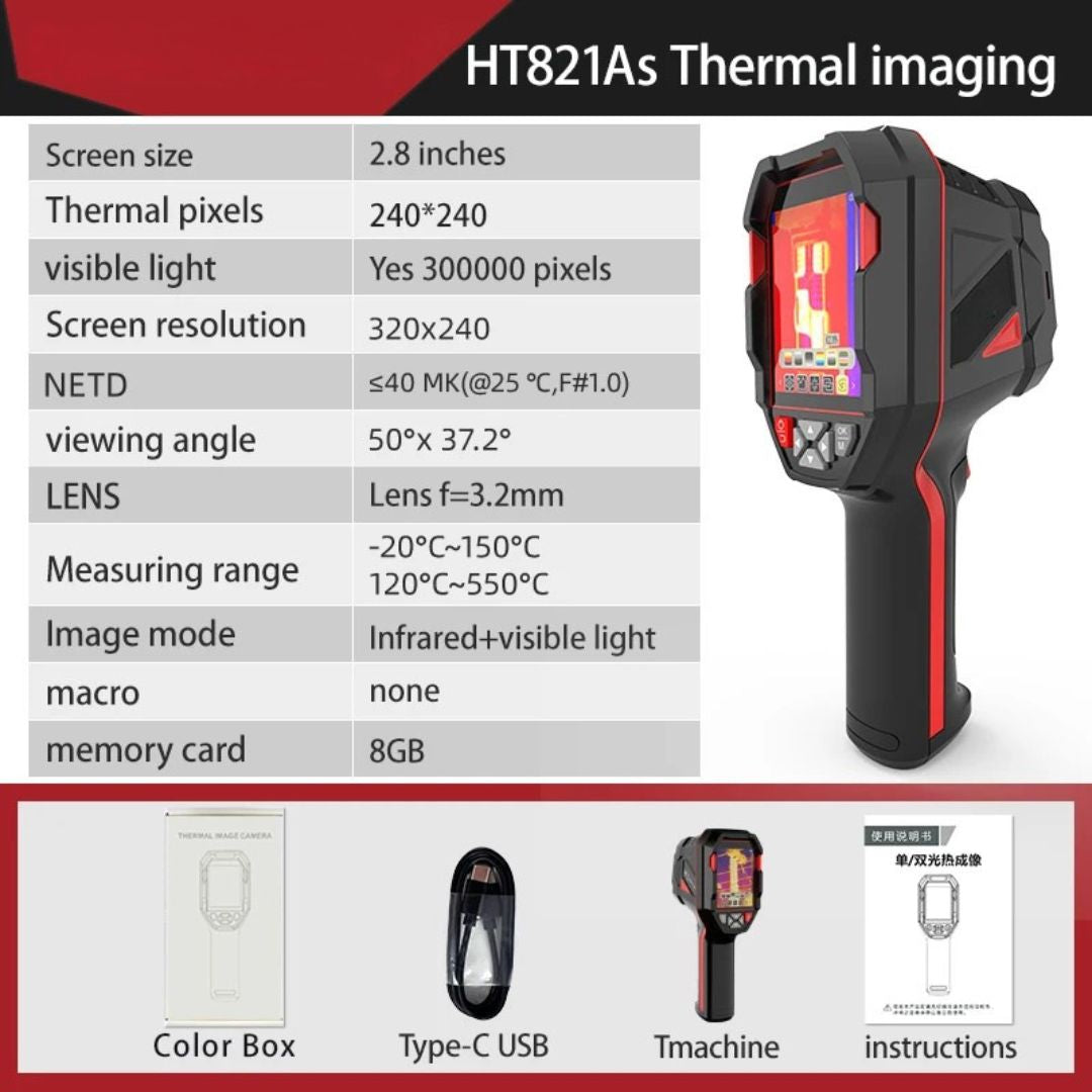 Thermal Imaging Camera Rechargeable Handheld Infrared Camera -20°C to 550°C IP Rated