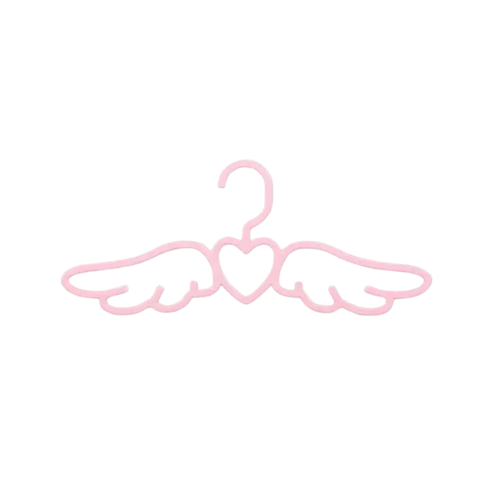 10pcs Angel Love Clothes Hangers Cute Seamless Household Rack for Clothes Tie Scarf Drying Storage Organizer Pink 40×16cm